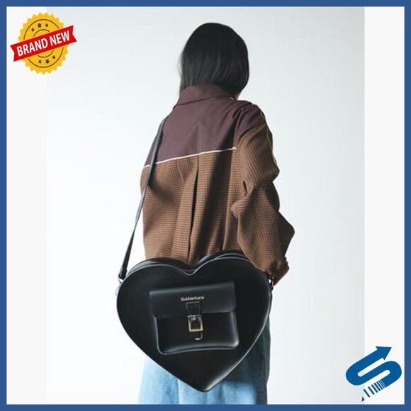 Leather Heart Shaped Backpack with Adjustable Straps, 20L Capacity main image 5
